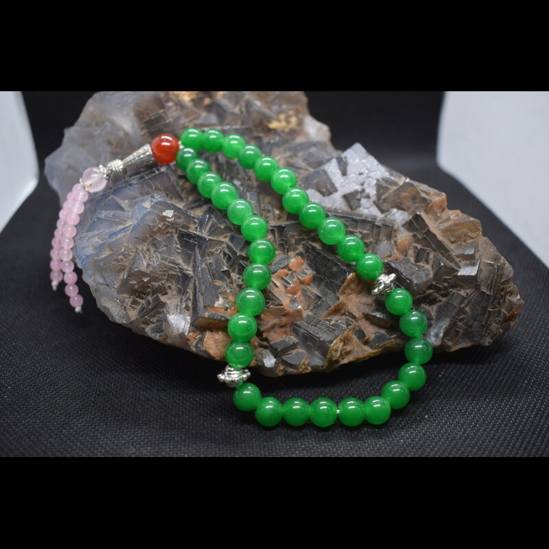 Green Agate(Aqeeq) Tasbeeh