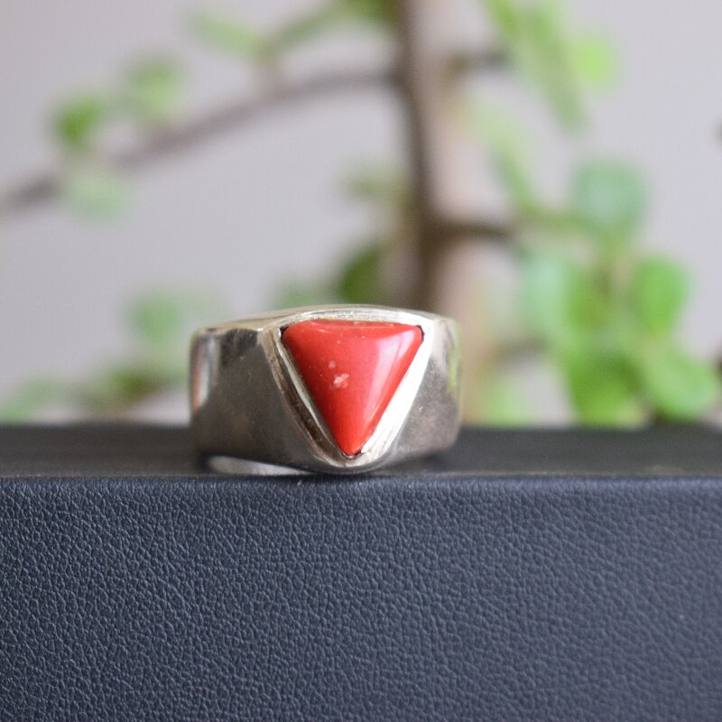 Red Coral Marjan Ring2