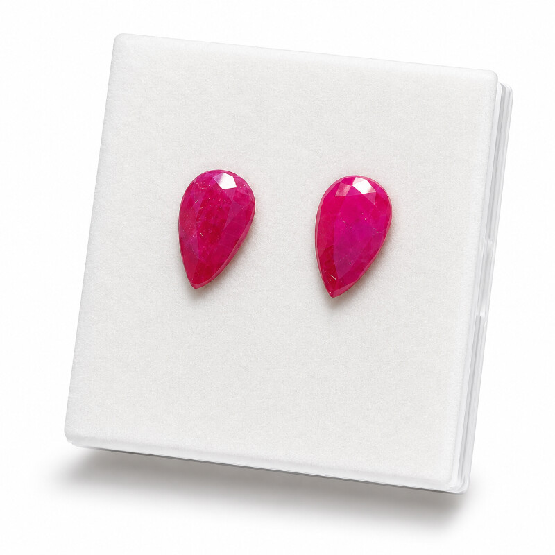 Natural Ruby Afghani Yaqoot Pair