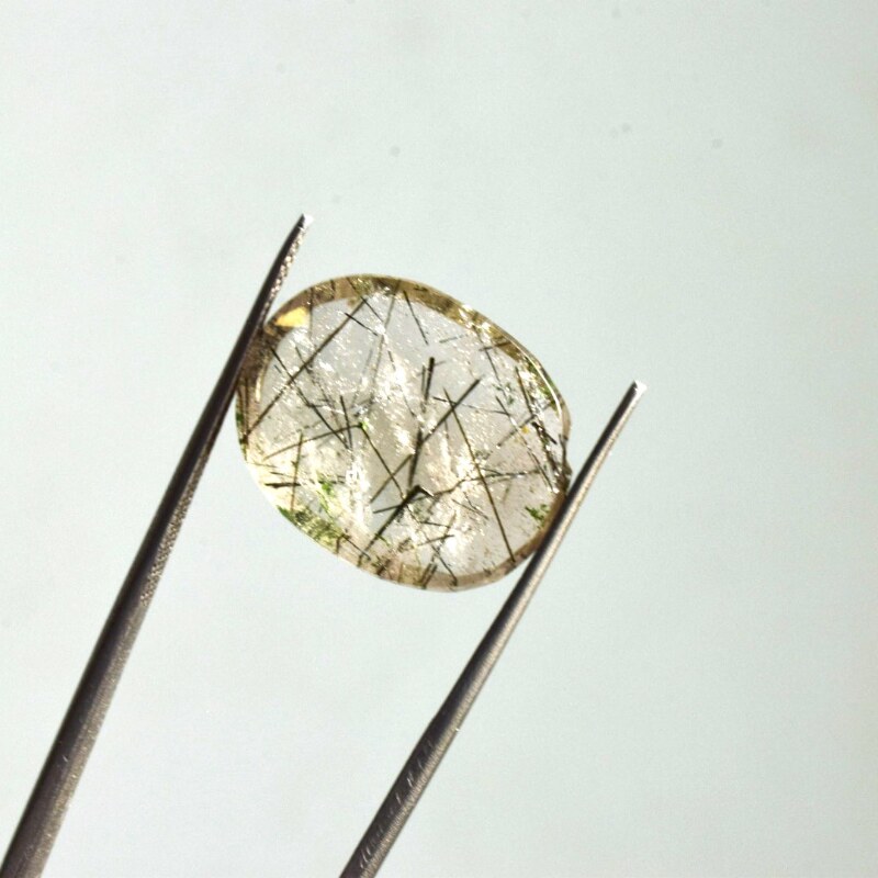 Natural Mohe Najaf Rutile Quartz Gemstone14.3