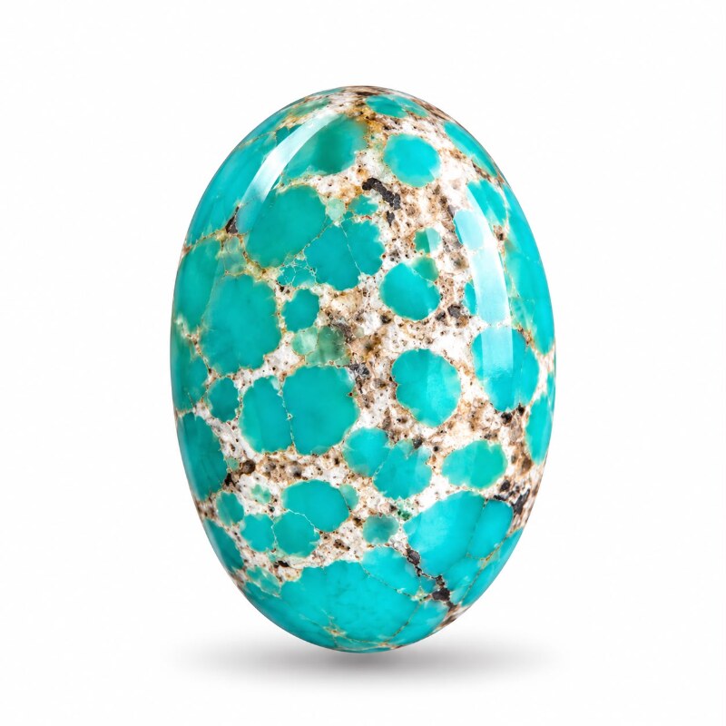 Natural Turquoise Feroza 19 Ct Gemstone