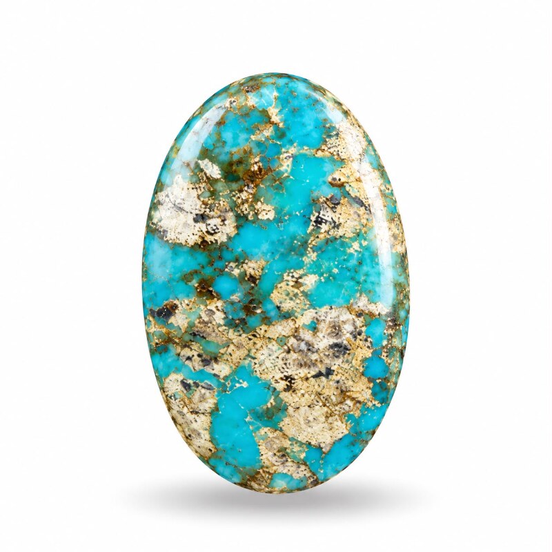 Natural Turquoise Gemstone Feroza 22.8 Ct