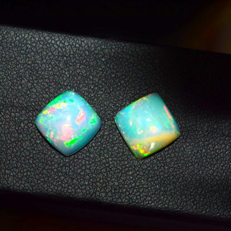 Natural White Opal Pair(6.55)
