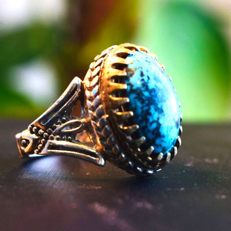Natural Turquoise Feroza Ring image