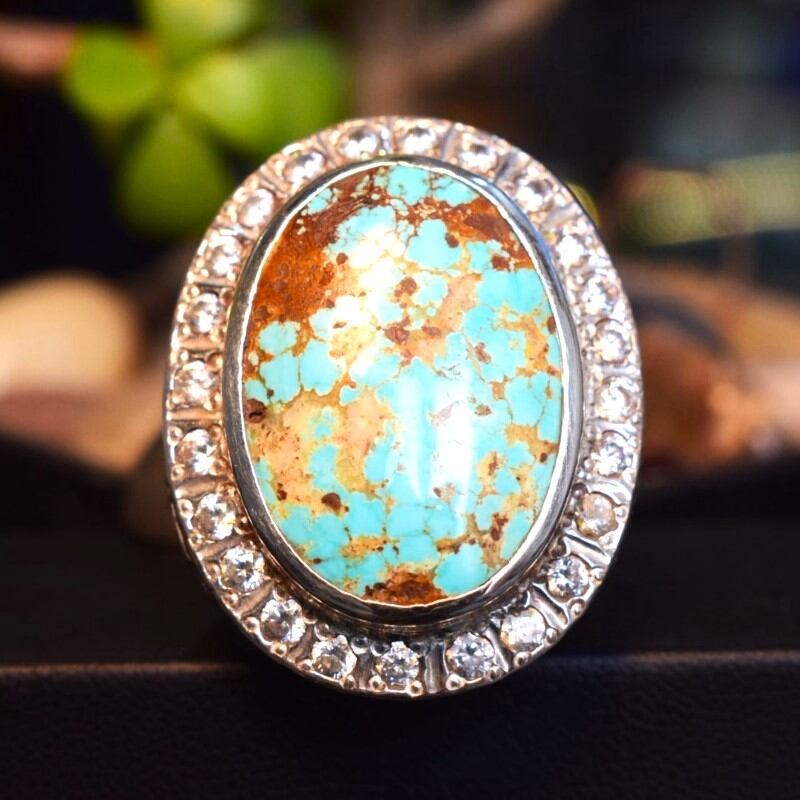 Natural Turquoise Feroza Ring 800 (5) (1)