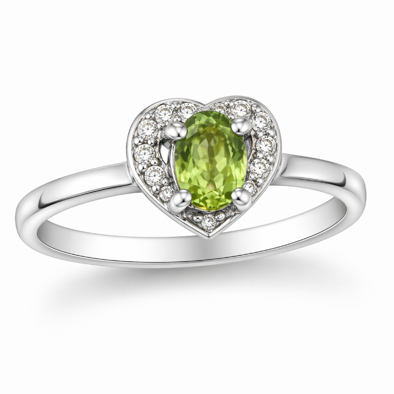 Natural Peridot Ring for woman2
