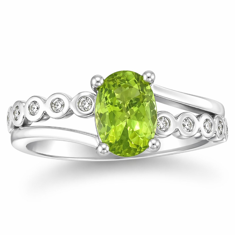 Natural Peridot Ring for woman3