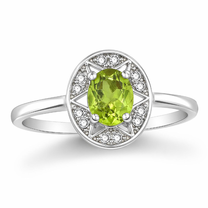 Natural Peridot Ring for woman
