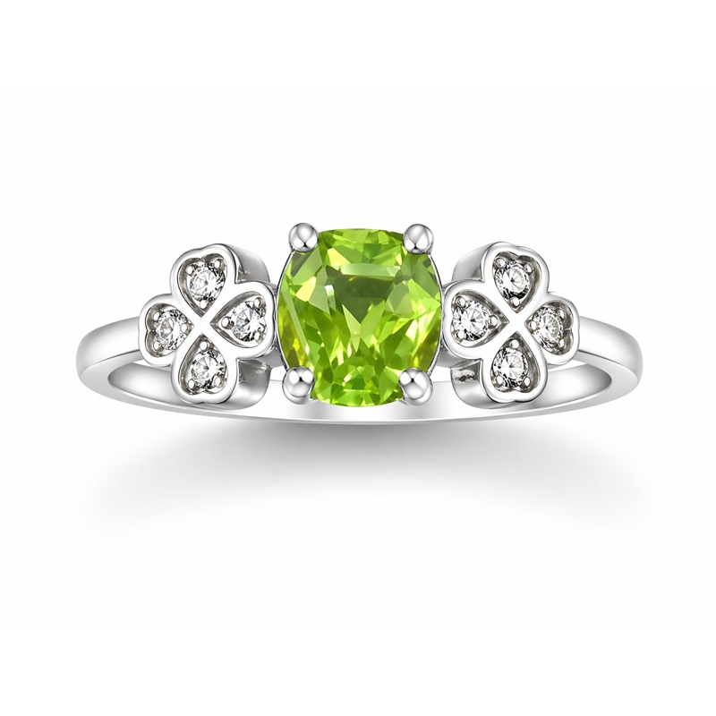 Natural Peridot Ring for woman22