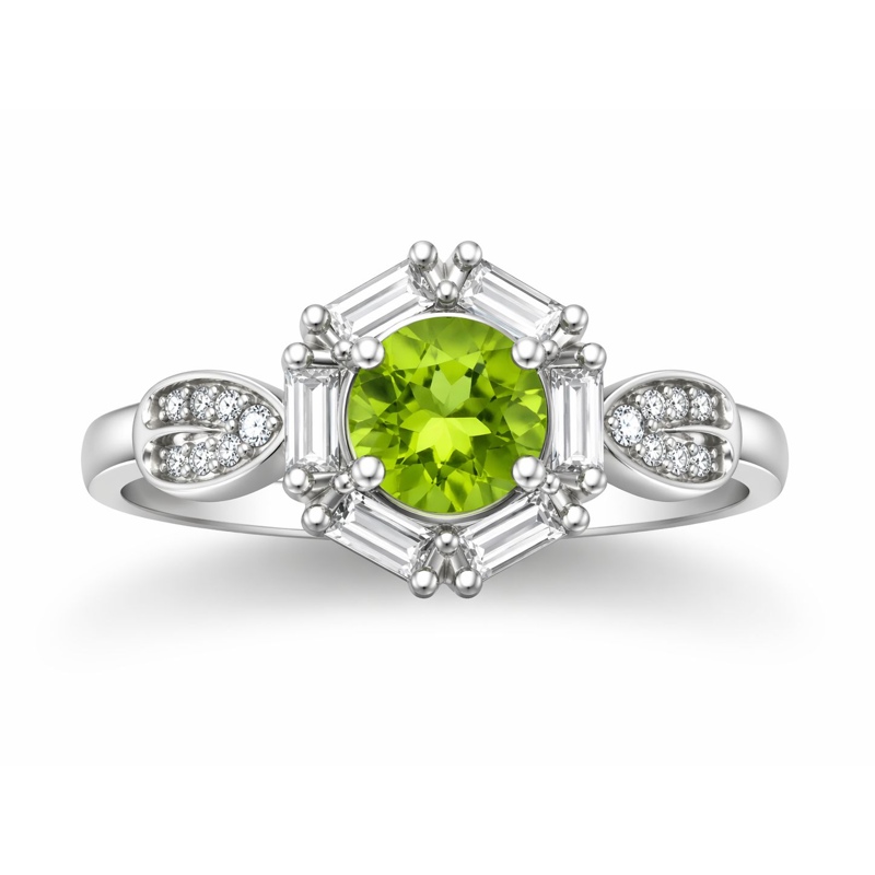 Natural Peridot Ring for woman33