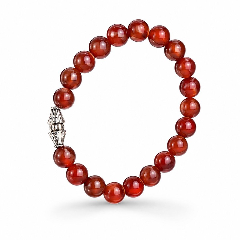 Natural Carnelian Agate Bracelet