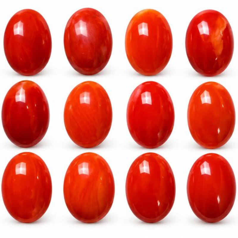 Natural Red Coral Marjan 11.66 Ct (It) Calibrated Lot
